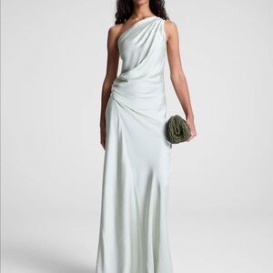 Elegant One-Shoulder White Dress